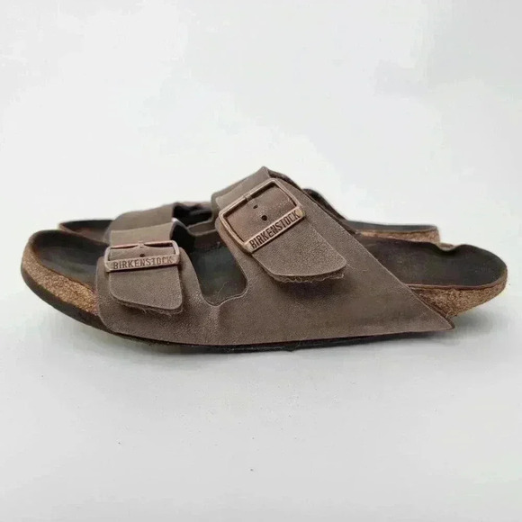 Birkenstock Mayari Birko-Flor Tobacco Brown Cognac Sandals - Picture 7 of 11